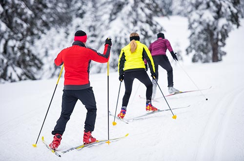 Cross country skiing, Peisey Vallandry France