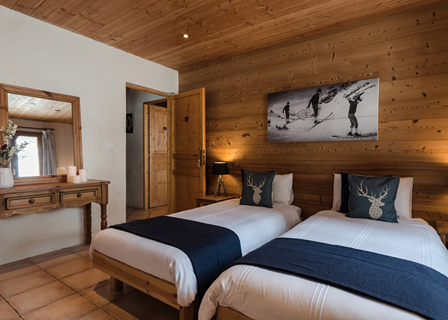 Ski chalet bedrooms